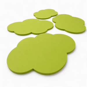 Custom shaped fiberglass acoustic panels