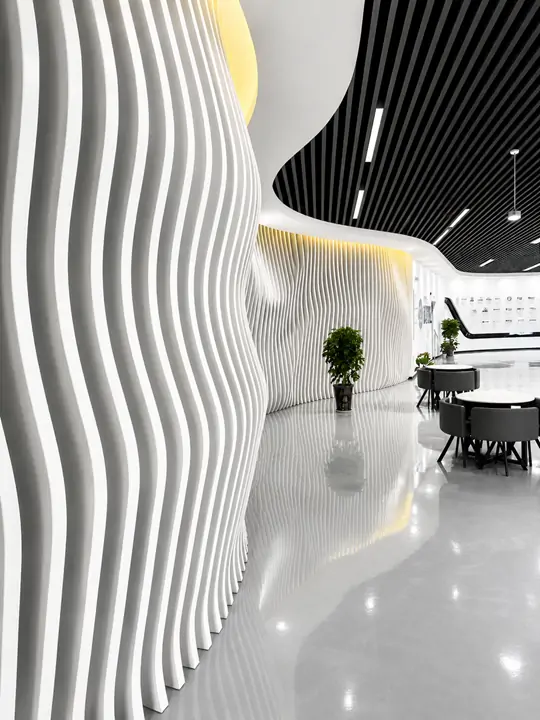 XIAO HENG acoustic panels and aluminum ceilings showroom